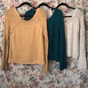 Free People Knit Sweater Bundle.
